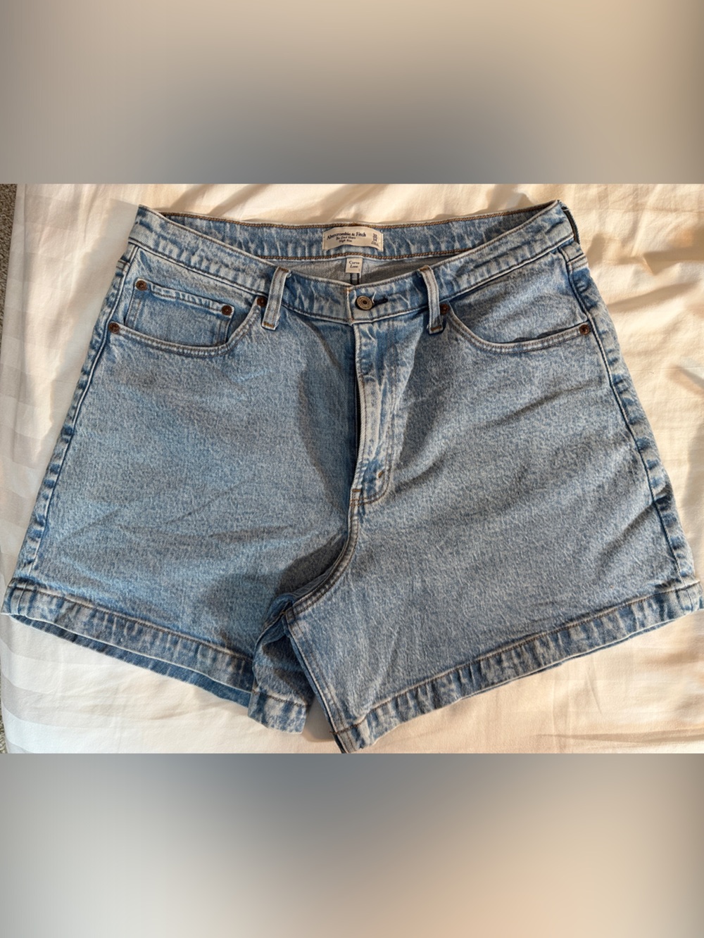 Abercrombie & Fitch Light Blue Denim Shorts